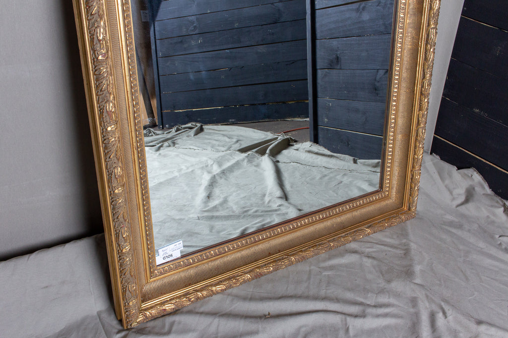 Large Antique French Gilt Frame Mirror – Laurier Blanc