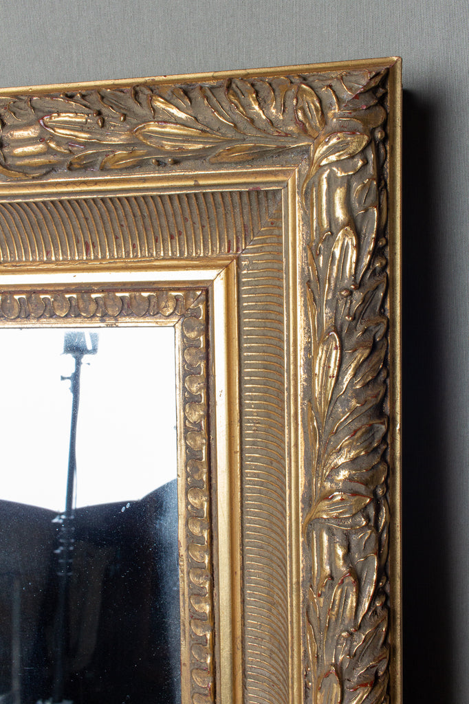 Large Antique French Gilt Frame Mirror