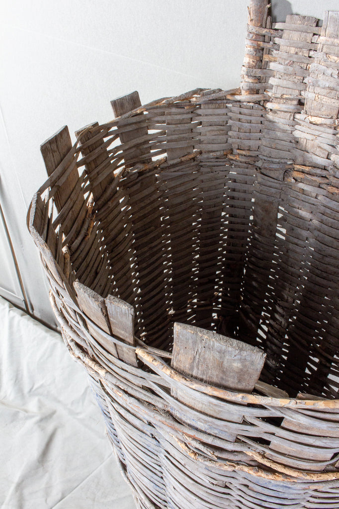 Pair of Antique French Vineyard Harvest Baskets