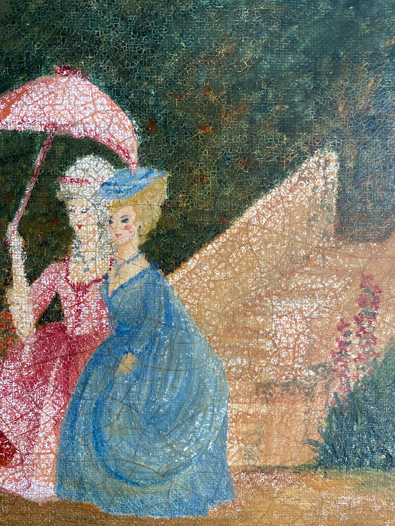Small Vintage French Painting