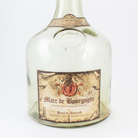 Antique French Spirits Bottle with Metal Spout