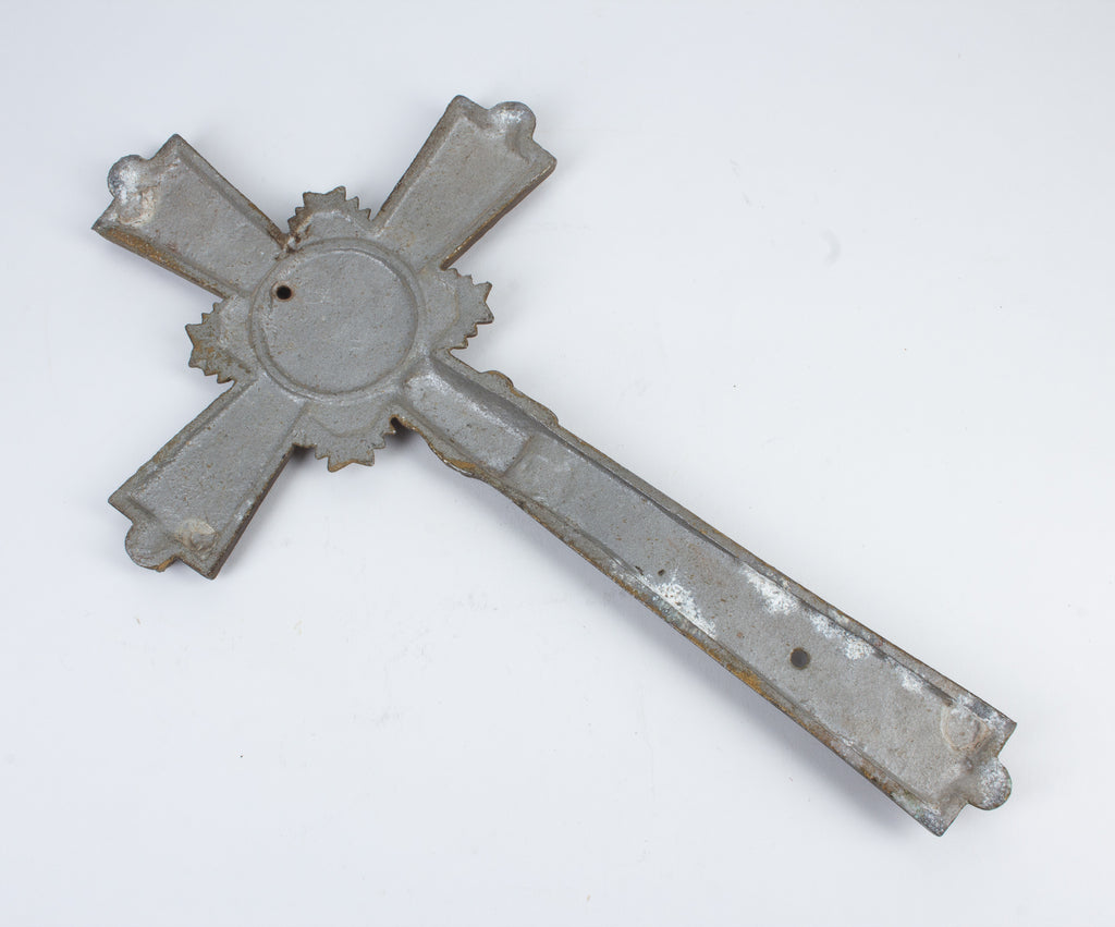 Large Vintage Metal Crucifix found in Italy