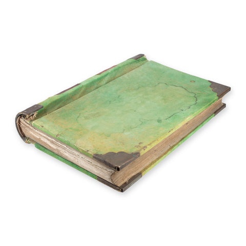 Antique French Green Felted "Grand Livre" Accounts Journal ca. 1900
