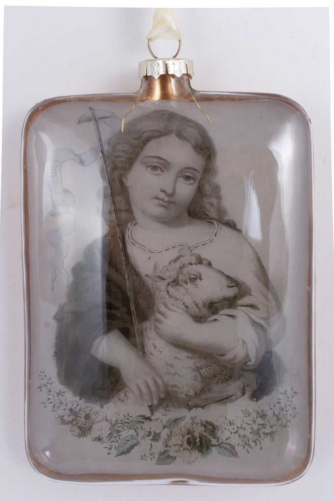 Handblown Glass Ornaments with Saints Images | Three Styles