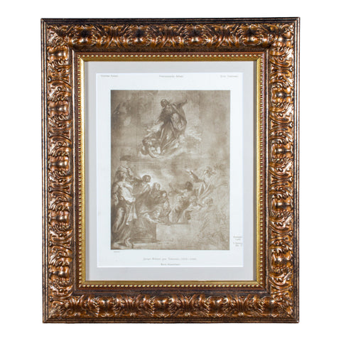 Framed European Religious Print