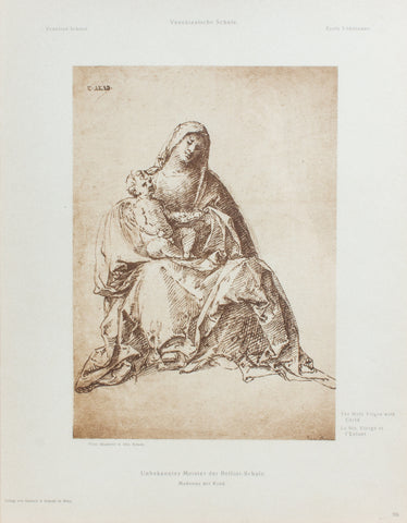 Framed European Religious Print