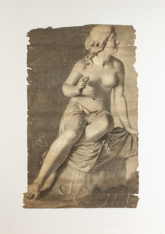 Framed John Douglas Patrick Charcoal