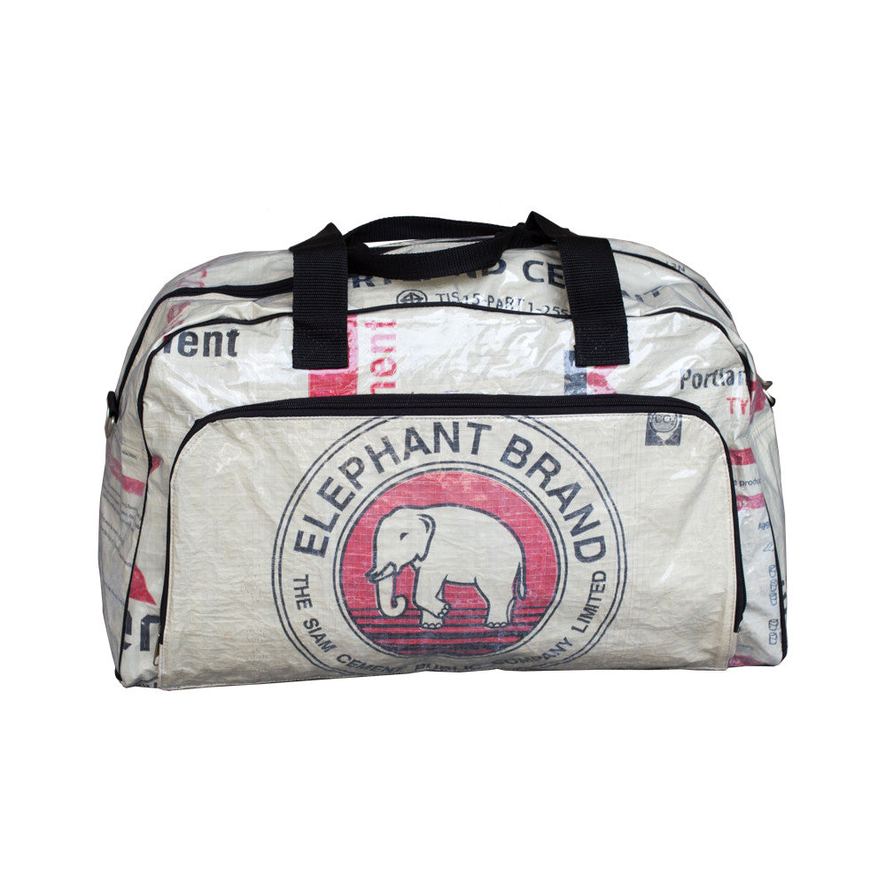 Recycled Elephant Cement Weekender Bag