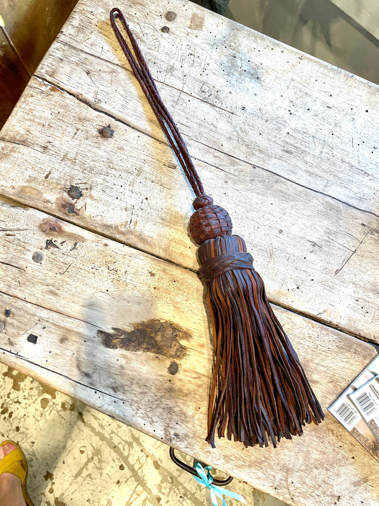 Large Handmade Moroccan Leather Tassels | 4 Colors