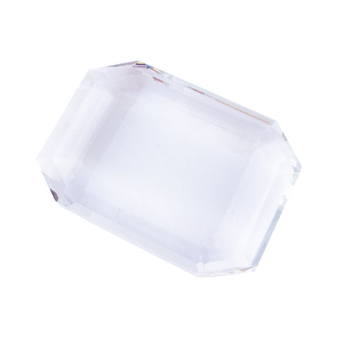 Vintage Emerald Cut Crystal Paperweight found in France