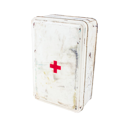 Vintage Metal First Aid Box found in France