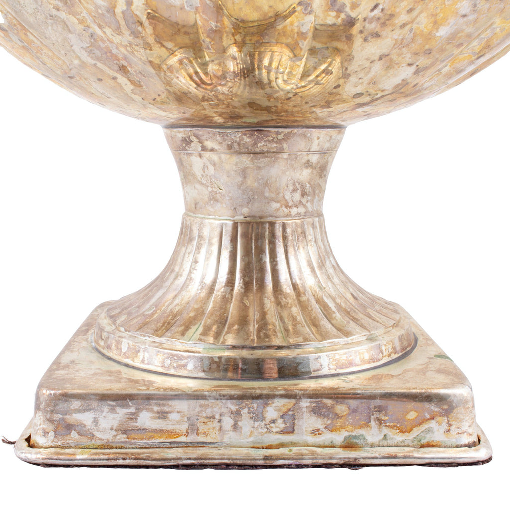 Vintage Silver-plate Champagne Bowl with Bottle Holder