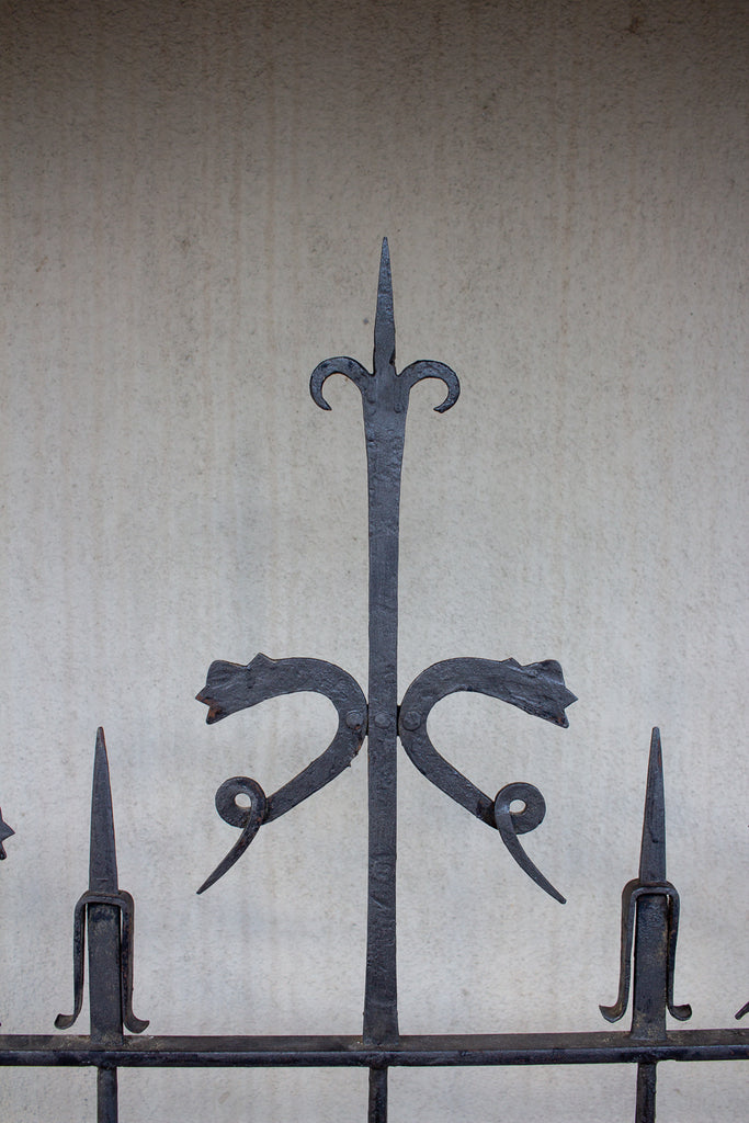 Pair of Antique Spanish Wrought Iron Screens/Grills Found in Italy