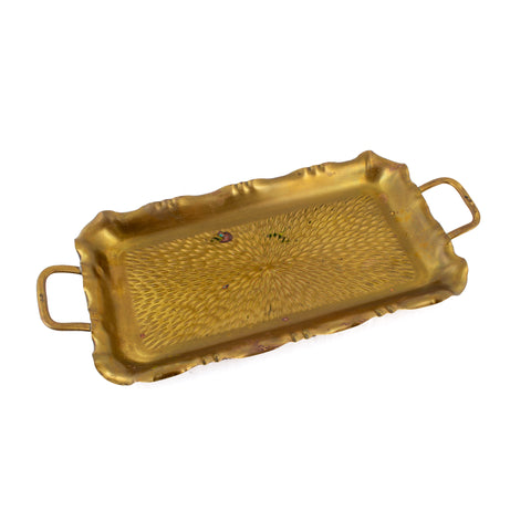 Small Vintage French Brass Tray