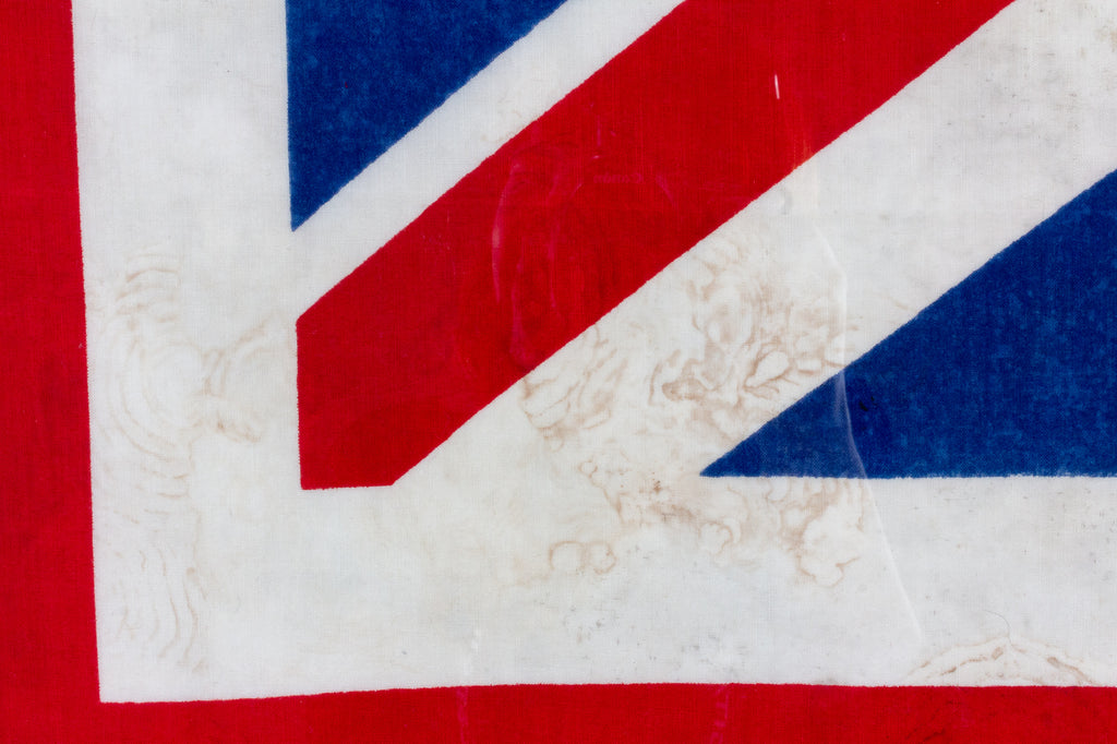 Framed Vintage Union Jack Flag found in France