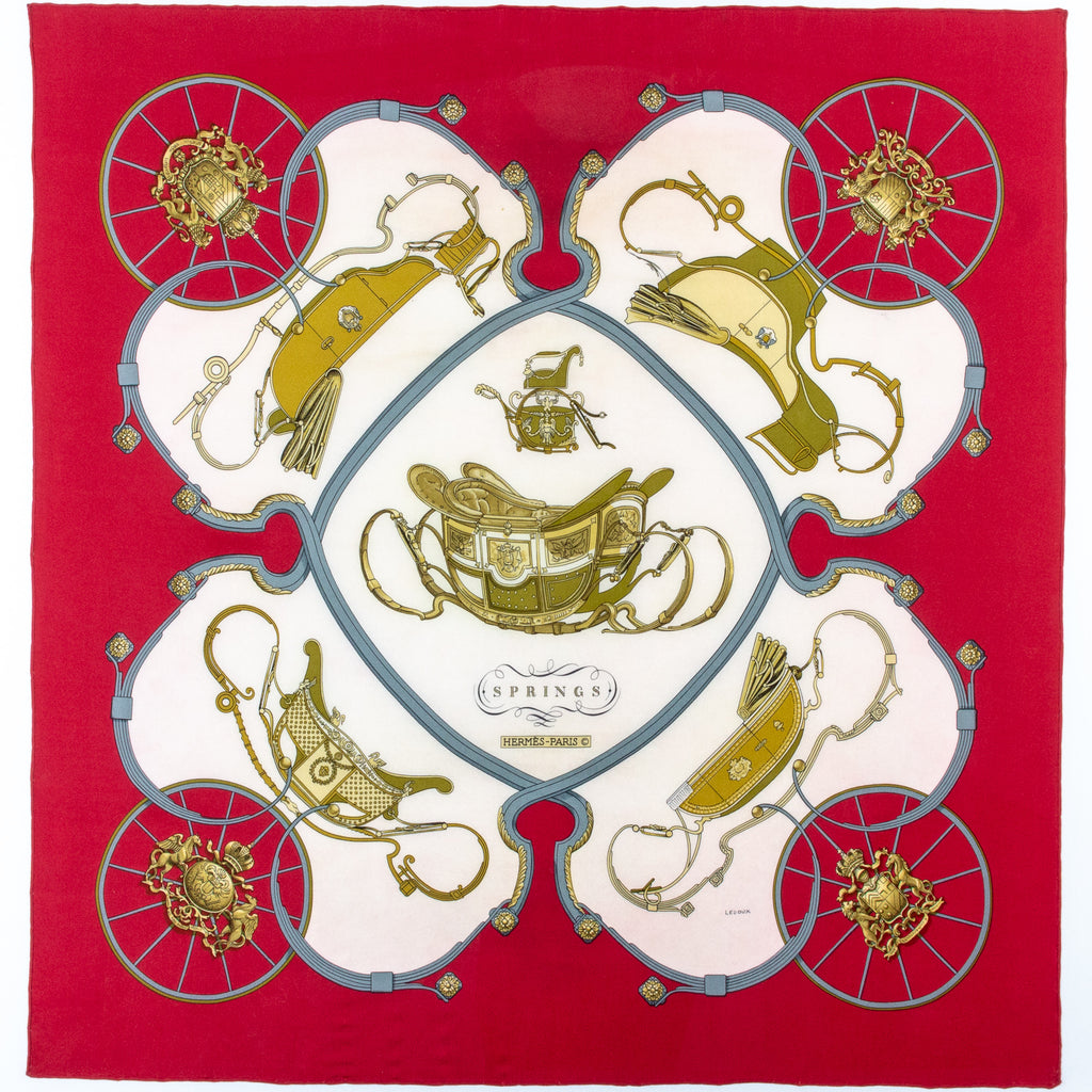 Framed Vintage Hermes Silk SpringsScarf by Philippe Ledoux – Laurier  Blanc