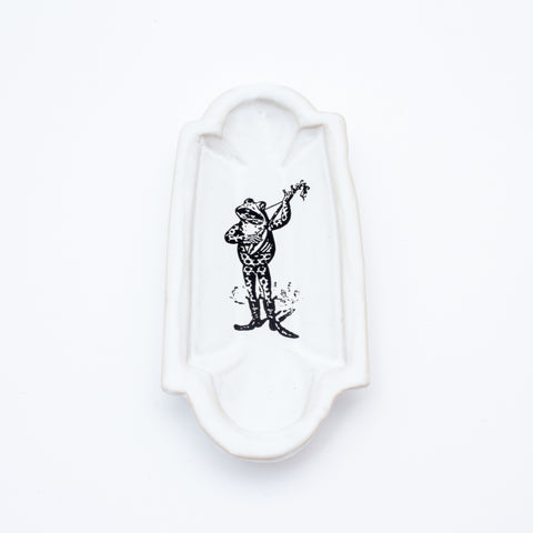 Kühn Keramik Long Asher Tray - Singing Frog
