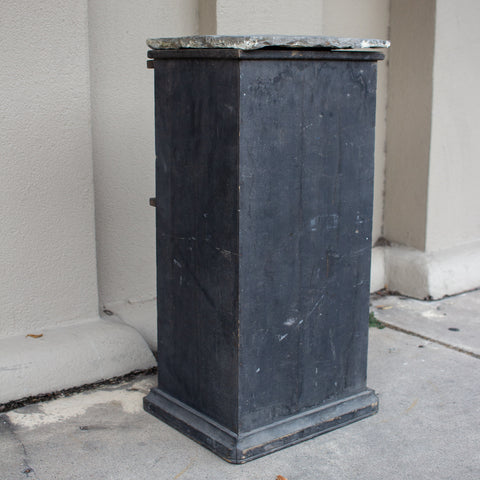 Antique French Wood & Slate Pedestal found in France