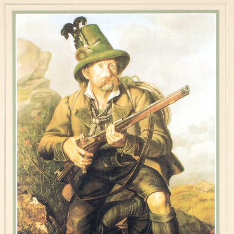 Framed German Jaegermeister Lithograph