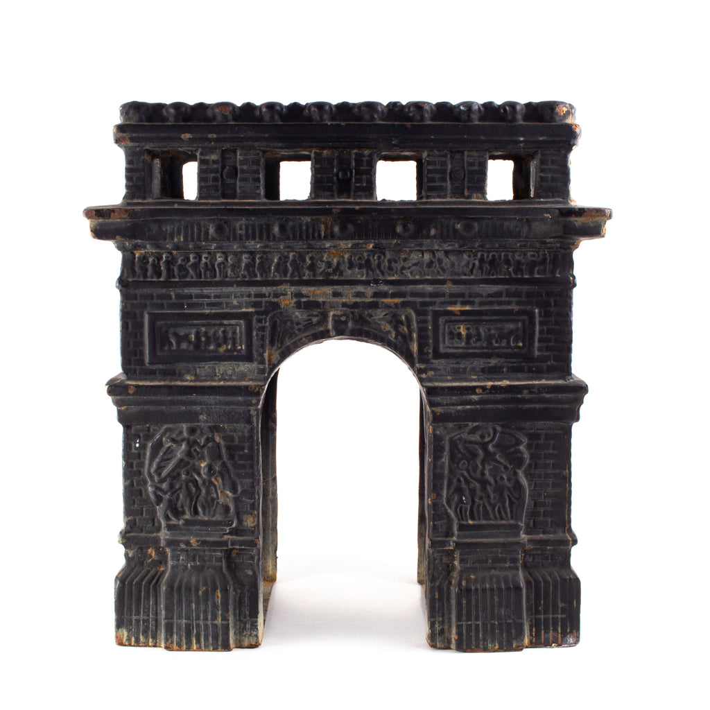Vintage French Iron Arc di Triomphe Candle Holder