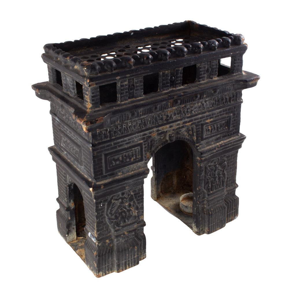 Vintage French Iron Arc di Triomphe Candle Holder