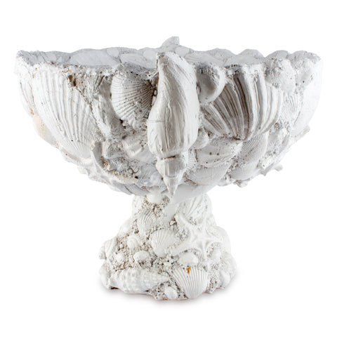 Handmade Vintage Footed Seashell Bowl