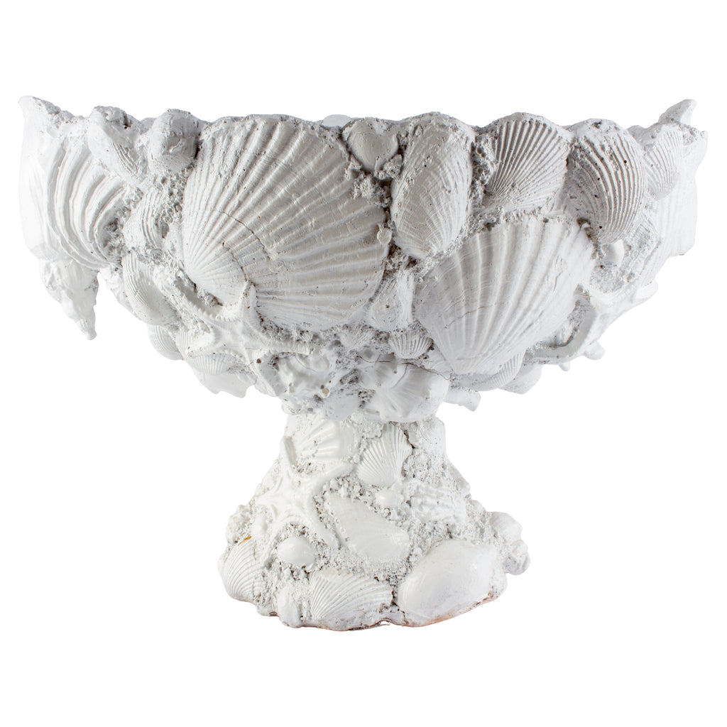 Handmade Vintage Footed Seashell Bowl