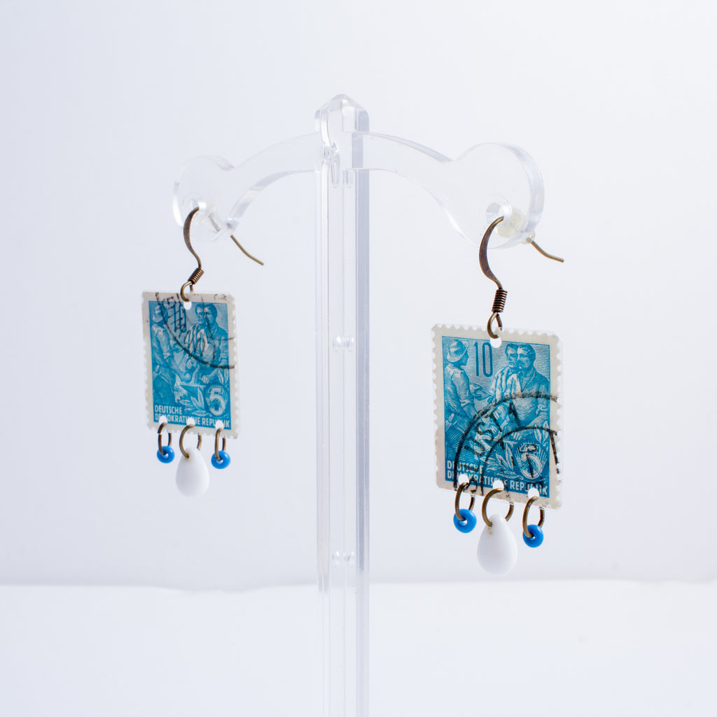 Stamp Collection Earrings | Turquoise