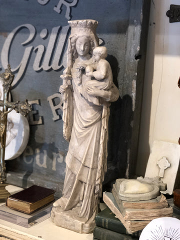 Antique French Religious Statue