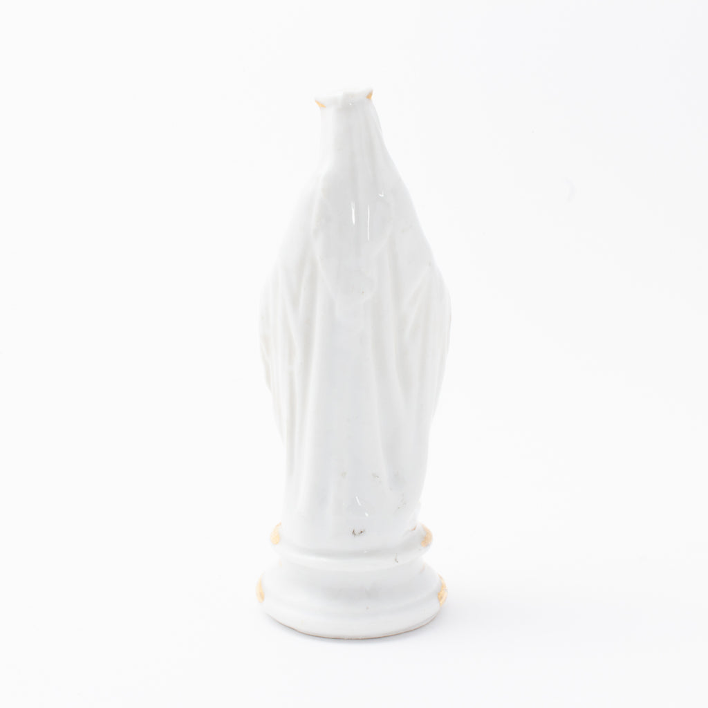 Vintage Porcelain Virgin Mary Statuette sourced in France