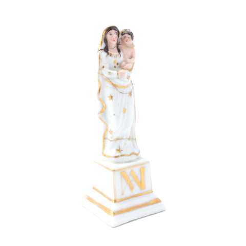 Vintage Porcelain Blessed Mother Statuette sourced in France