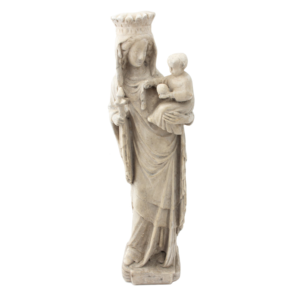 Antique French Religious Statue
