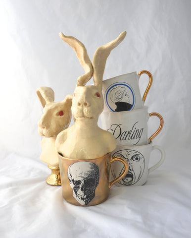 Kuhn Keramik Rabbit Sculpture