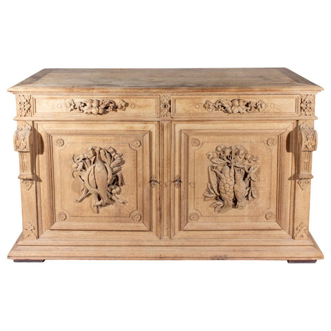 Antique Carved Wood Hunt Cabinet Found in France