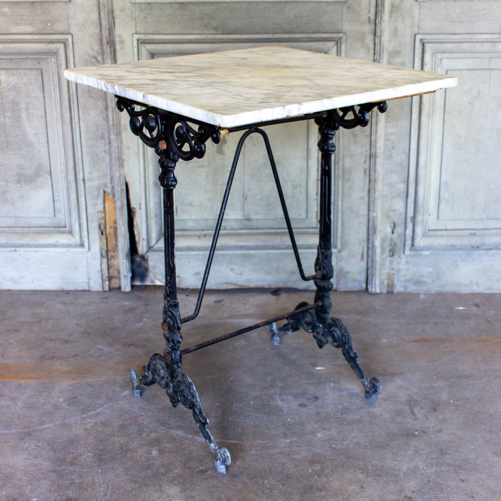 Square marble bistro table deals
