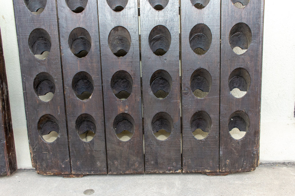Pair of 1920s French Solid Wood Riddling Racks – Laurier Blanc | Unique ...