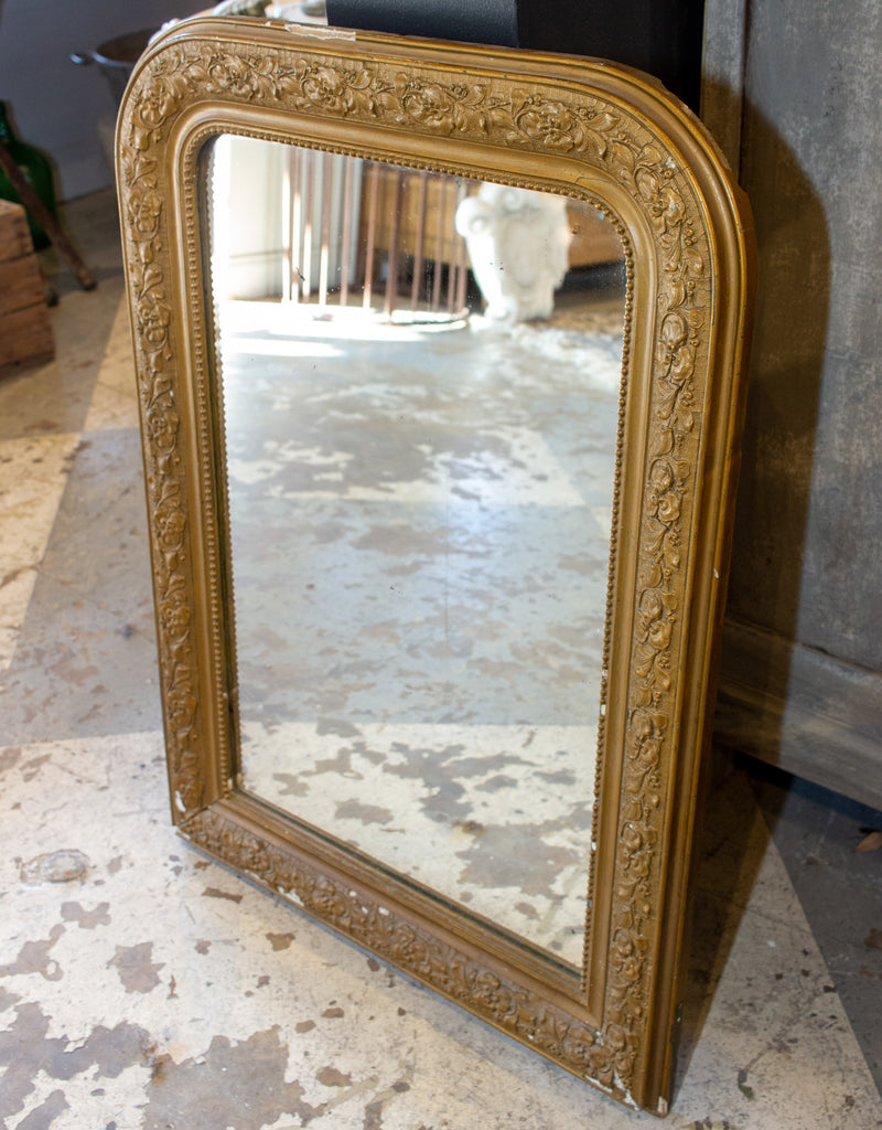 Antique French Louis Philippe Mirror with Distressed Frame & Original –  Laurier Blanc