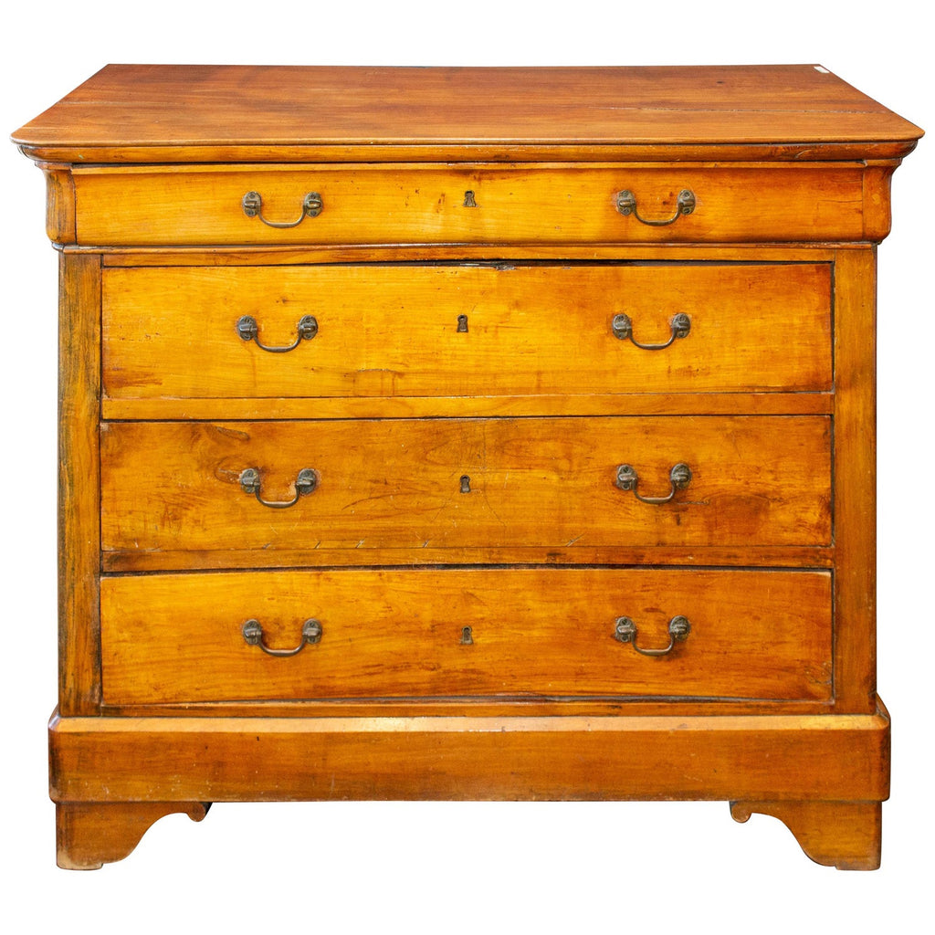 Antique French Elm Louis Philippe Style Commode, circa 1900