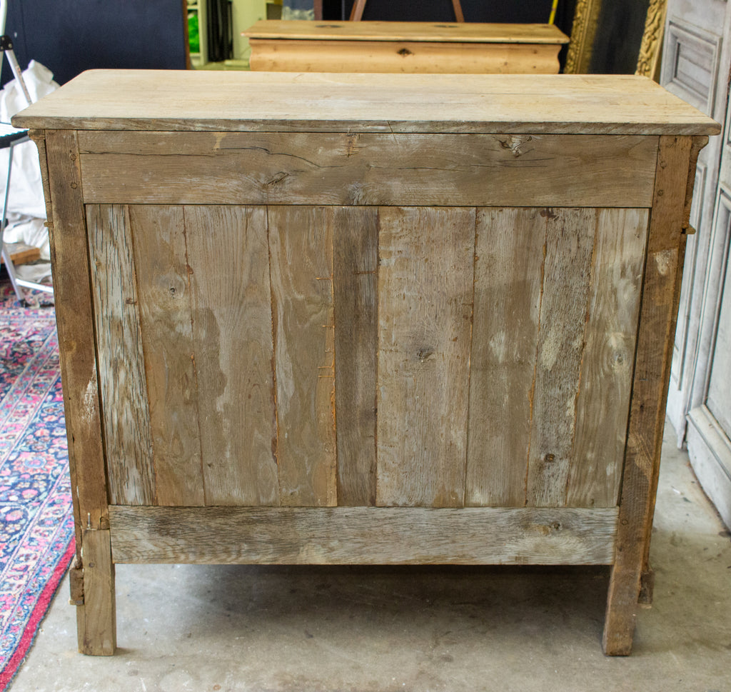 Antique Stripped French Oak Chest of Drawers