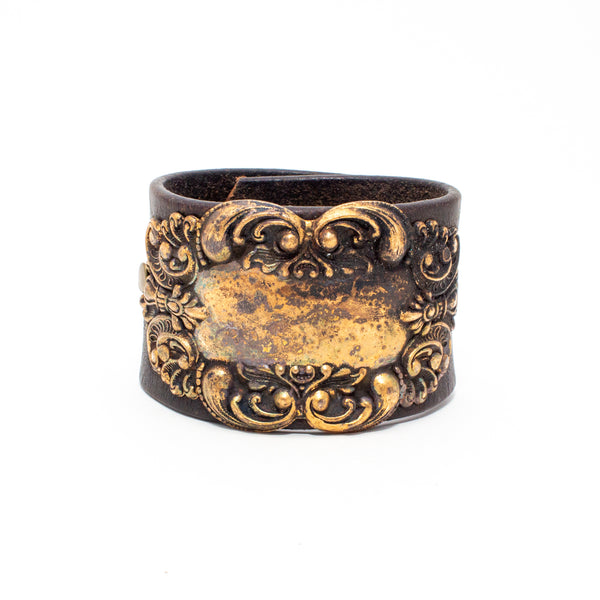Handcrafted Leather & Metal Cuff