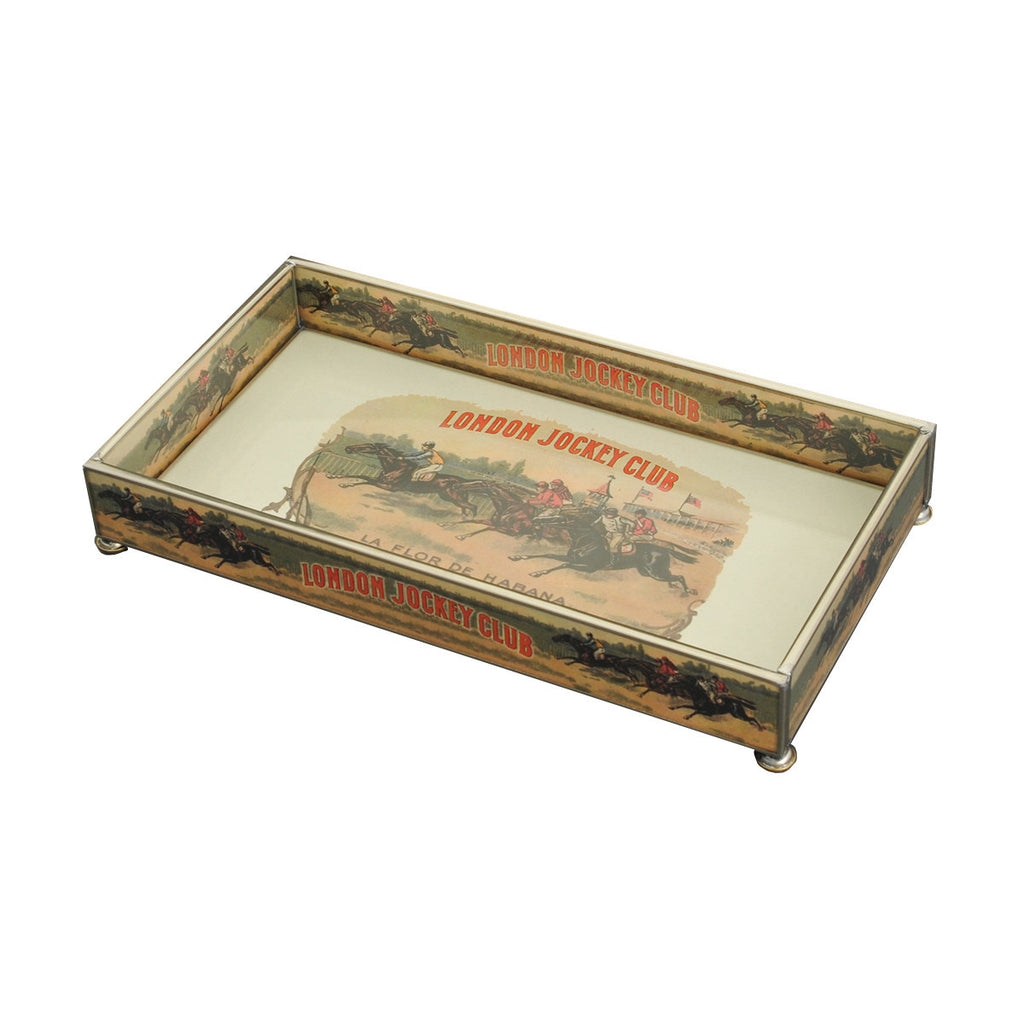 London Jockey Club Glass Tray