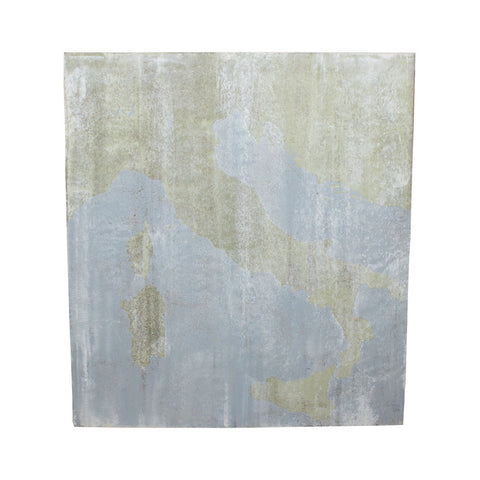 Abstract Painting of the Italian Peninsula on Wood