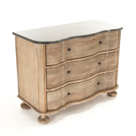 Marbre Wooden Chest of Drawers with Stone Top