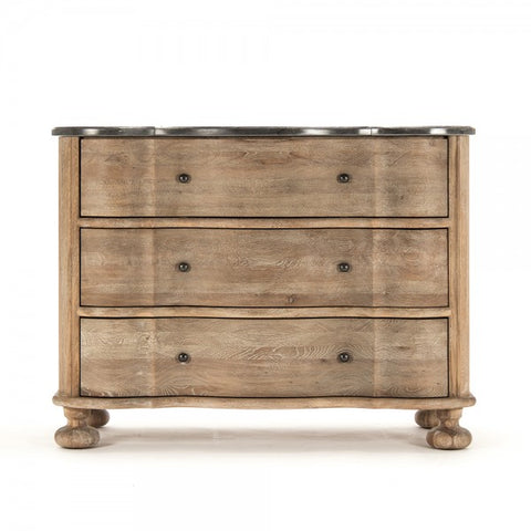 Marbre Wooden Chest of Drawers with Stone Top