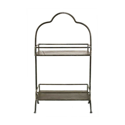 Metal Two-Tier Rectangular Tray