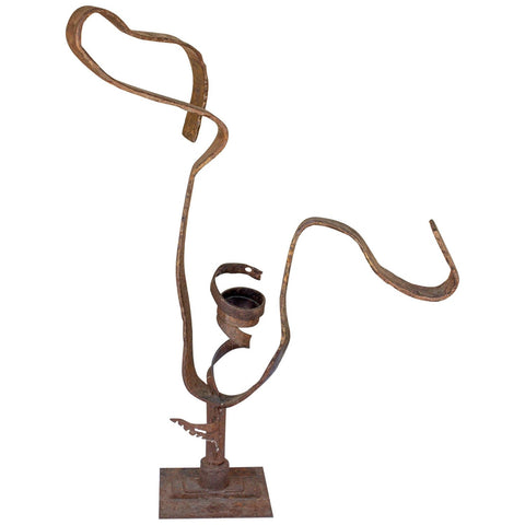 Midcentury Abstract Iron Sculpture found in France