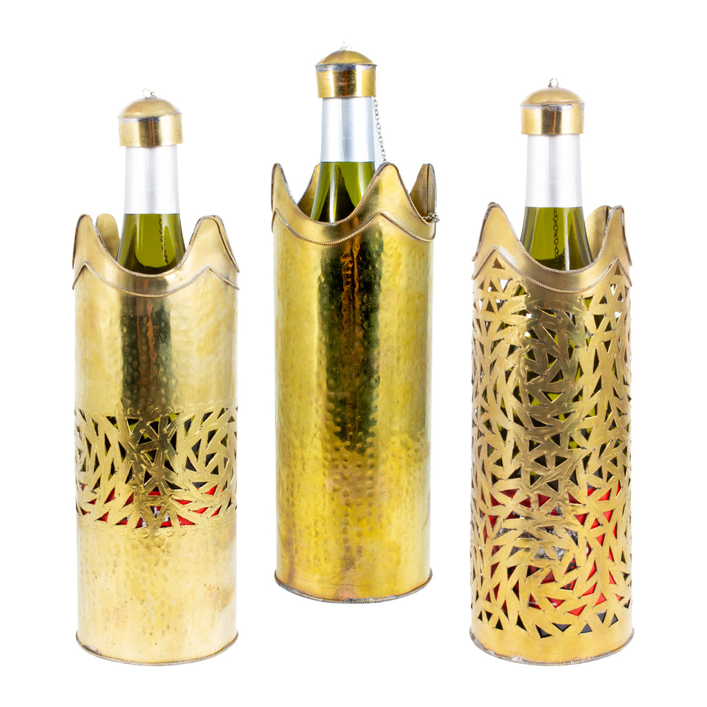 Moroccan Brass Bottle Holder | Three Styles