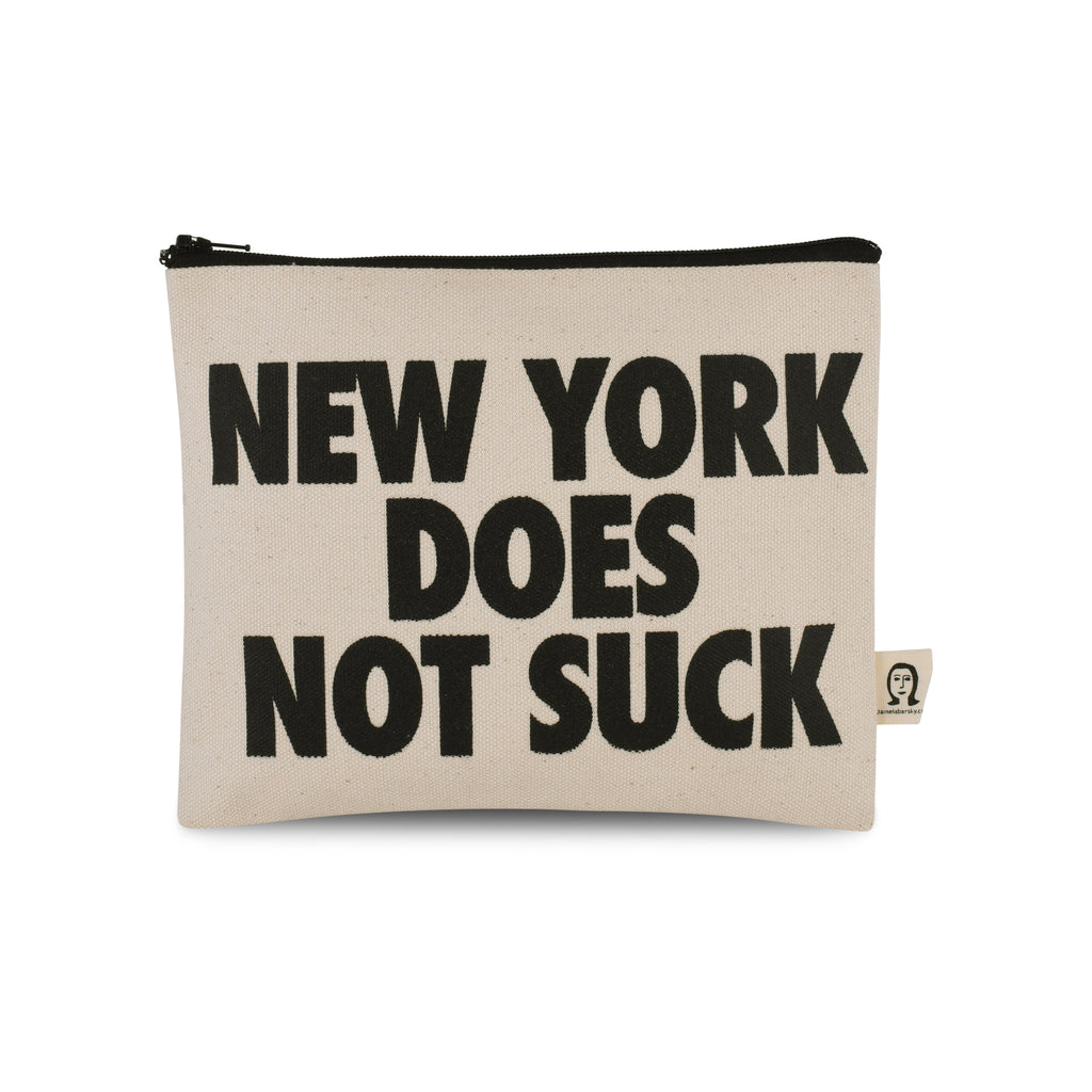 NY Does Not Suck Canvas Printed Pouch