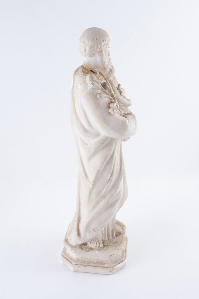 1930s French Plaster Saint Anthony Statue