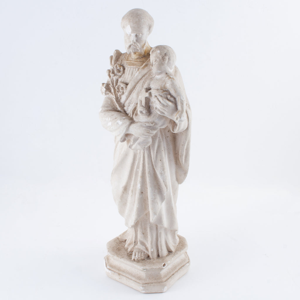 1930s French Plaster Saint Anthony Statue